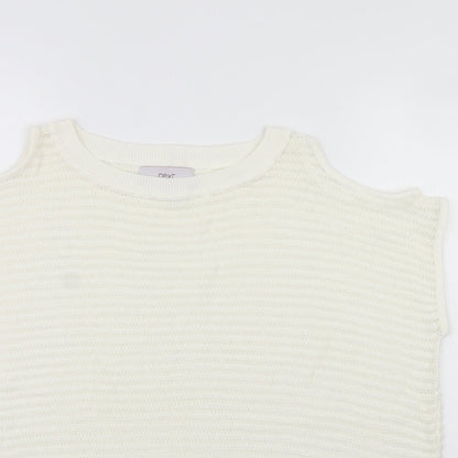Womens UK Size 12 NEXT White Pullover Jumper