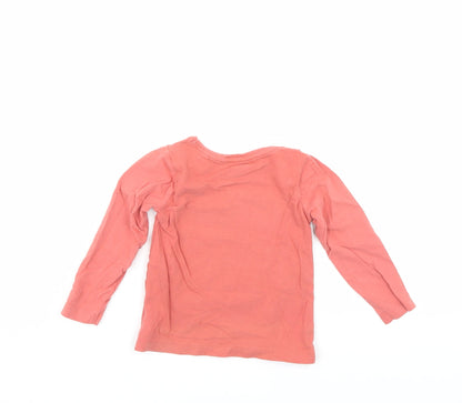 M&Co Boys Red   Pullover Jumper Size 12-18 Months