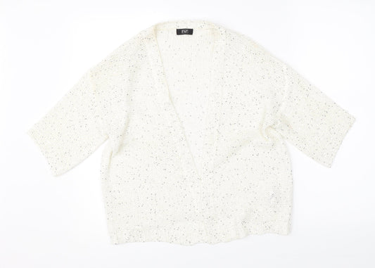 F&F Womens Beige   Cardigan Jumper Size 10
