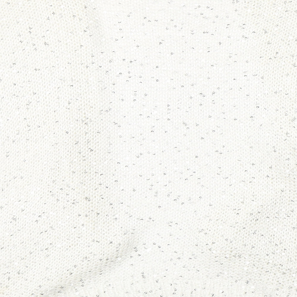 Womens UK Size 10 F&F Beige Cardigan Jumper