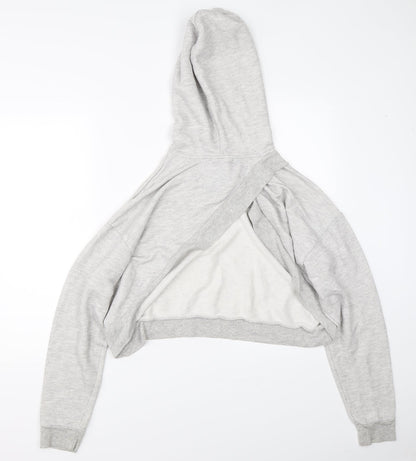 Womens UK Size L FOREVER 21 Grey Shrug Hoodie