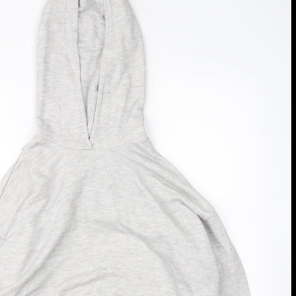 Womens UK Size L FOREVER 21 Grey Shrug Hoodie