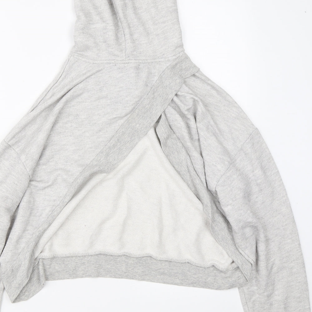 Womens UK Size L FOREVER 21 Grey Shrug Hoodie