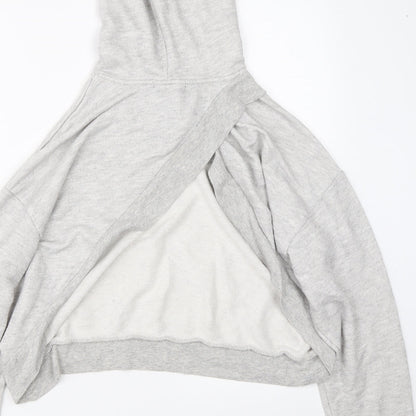 Womens UK Size L FOREVER 21 Grey Shrug Hoodie