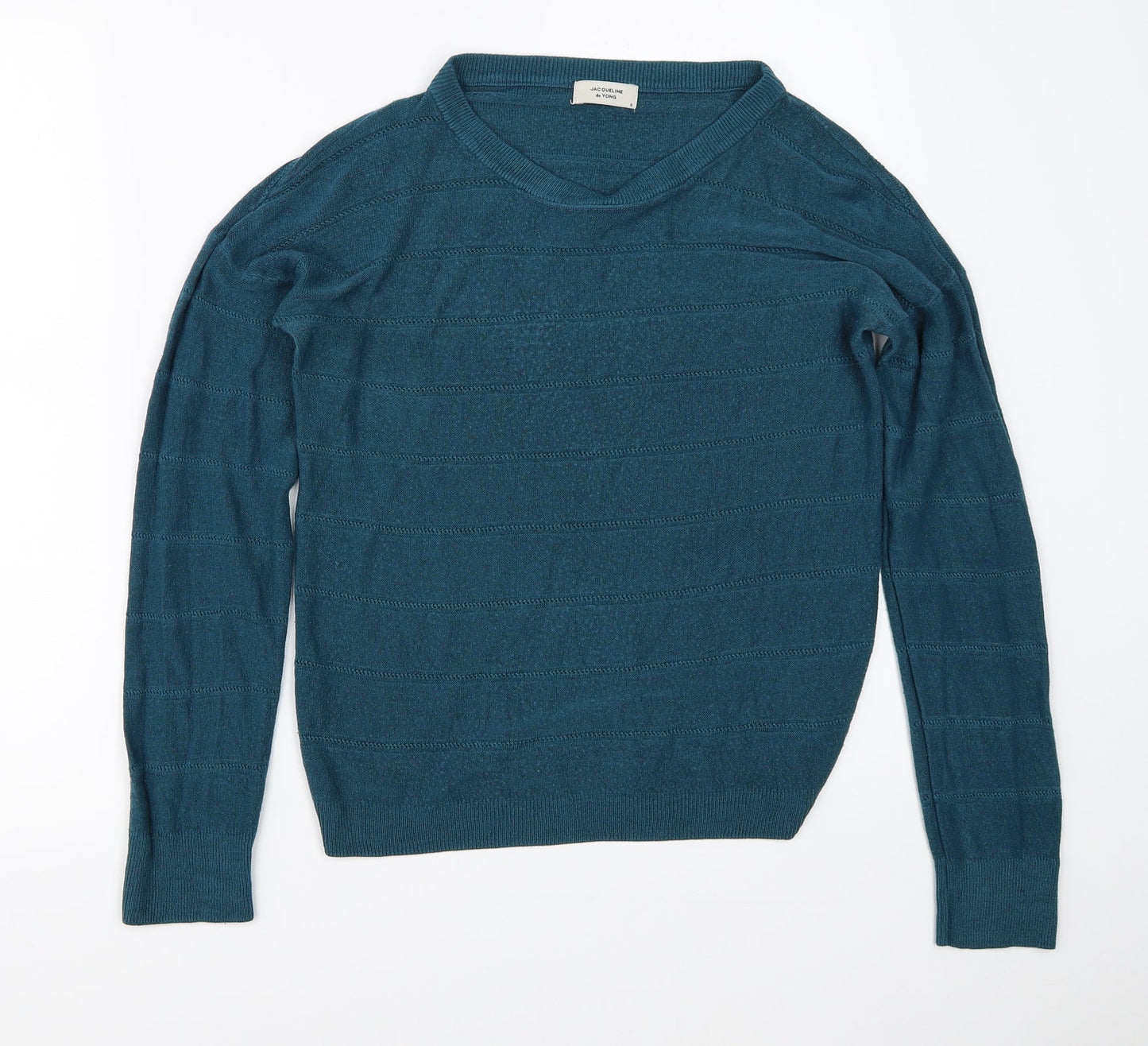Womens UK Size S Jaqueline de Yong Blue Pullover Jumper