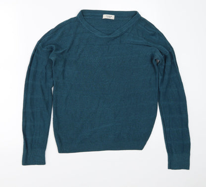 Womens UK Size S Jaqueline de Yong Blue Pullover Jumper