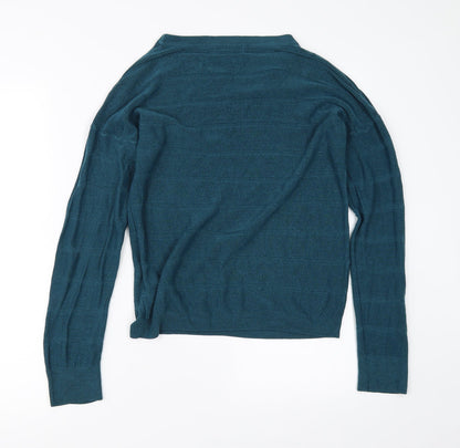 Womens UK Size S Jaqueline de Yong Blue Pullover Jumper