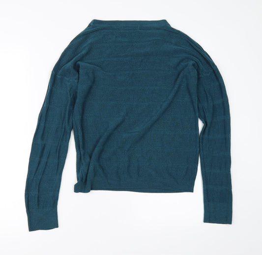 Womens UK Size S Jaqueline de Yong Blue Pullover Jumper