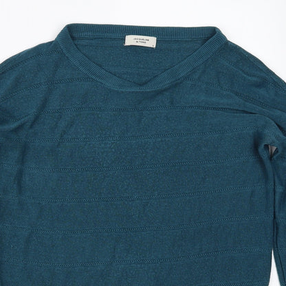 Womens UK Size S Jaqueline de Yong Blue Pullover Jumper