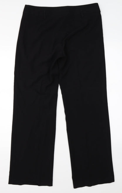 Womens UK Size 12 NEXT Regular Fit Dress Pants Black Trousers