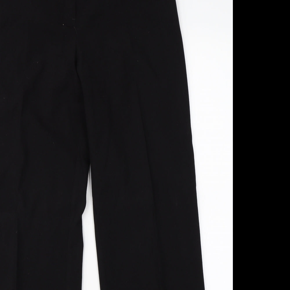 Womens UK Size 12 NEXT Regular Fit Dress Pants Black Trousers