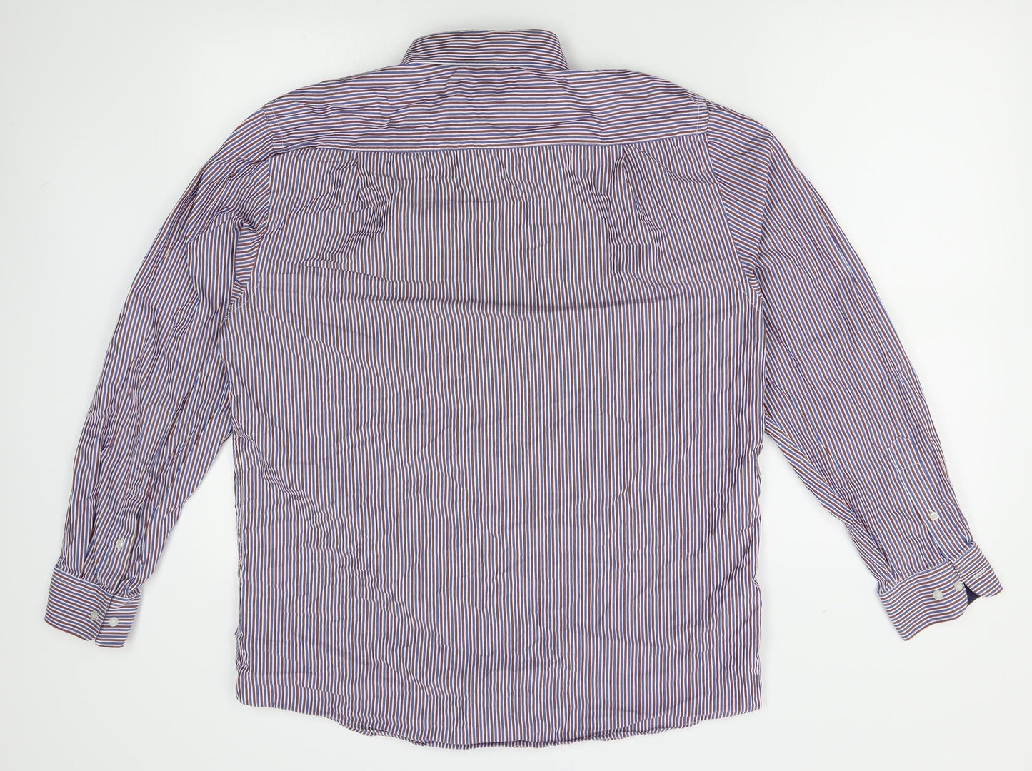 Taylor & Wright Mens Blue Striped   Button-Up Size L