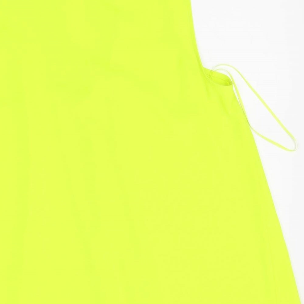 TU Womens Yellow   Basic Blouse Size 12  - iridescent