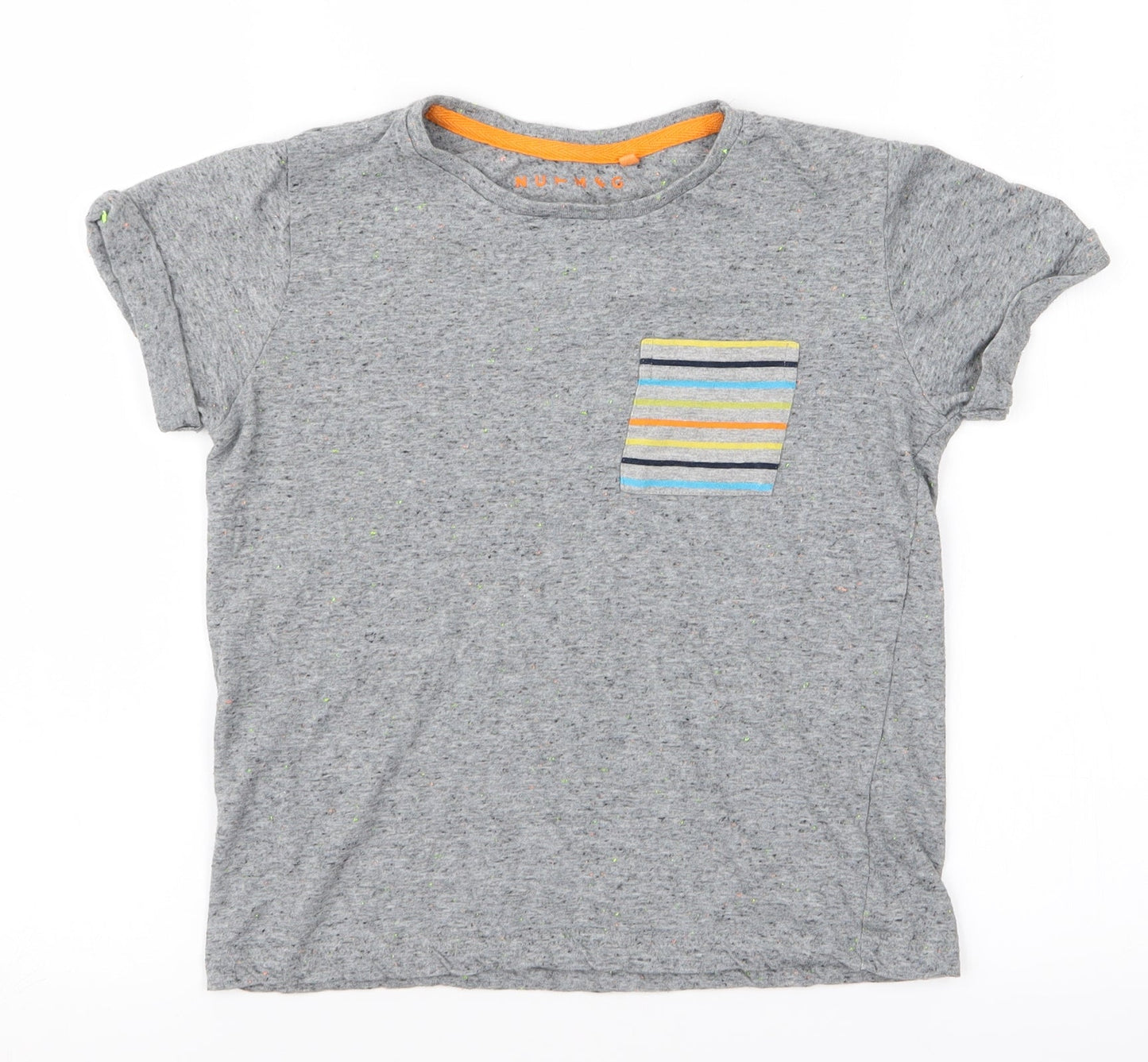 Nutmeg Boys Grey Spotted  Pullover T-Shirt Size 6-7 Years