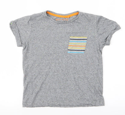 Nutmeg Boys Grey Spotted  Pullover T-Shirt Size 6-7 Years
