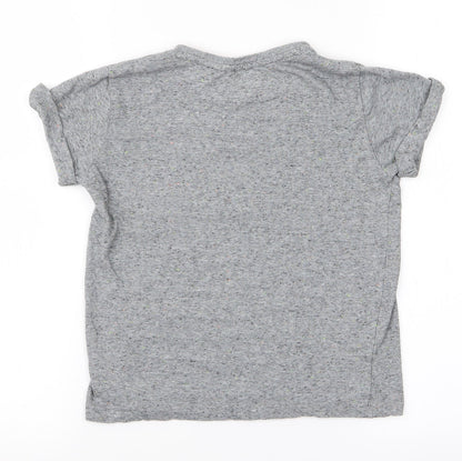 Nutmeg Boys Grey Spotted  Pullover T-Shirt Size 6-7 Years