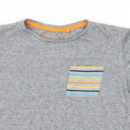 Nutmeg Boys Grey Spotted  Pullover T-Shirt Size 6-7 Years