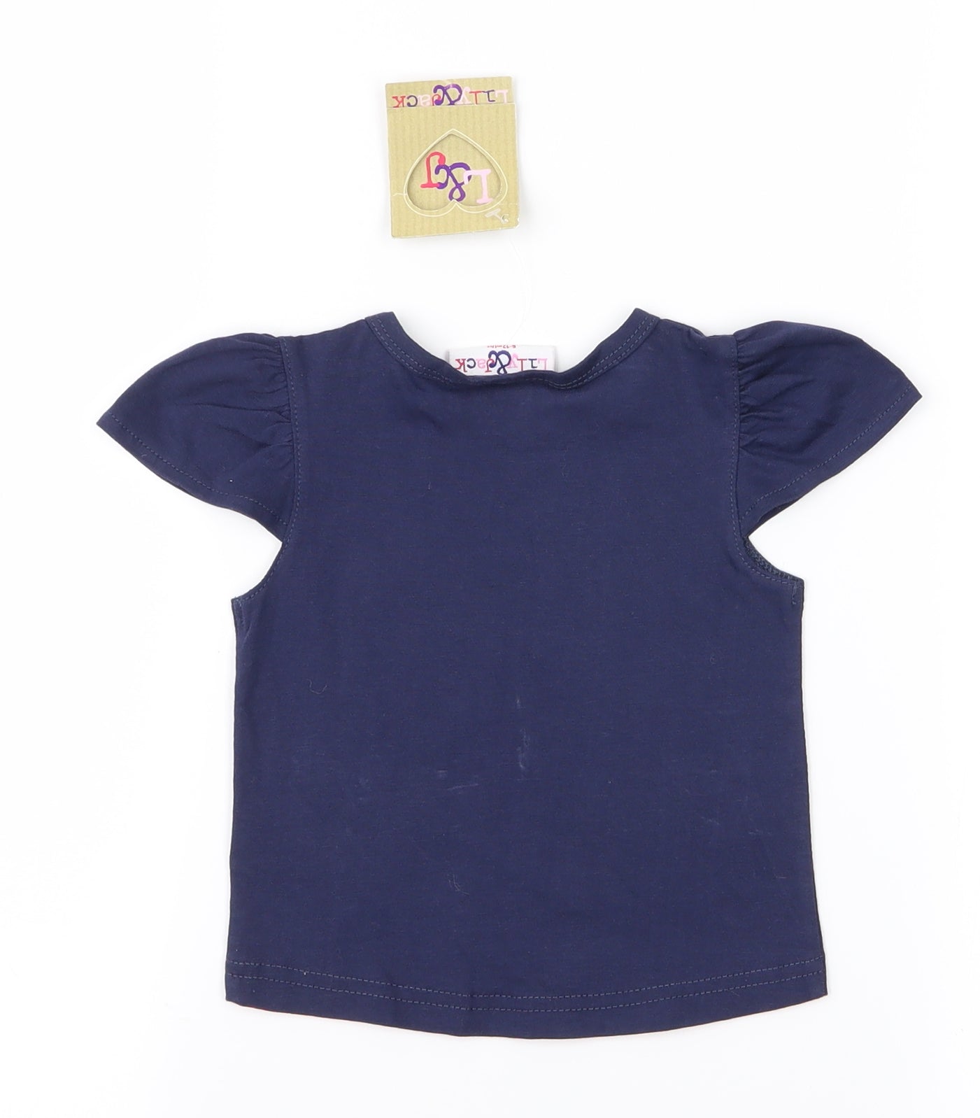 Lily & Jack Girls Blue Animal Print  Pullover Blouse Size 6-9 Months  - Under the Sea