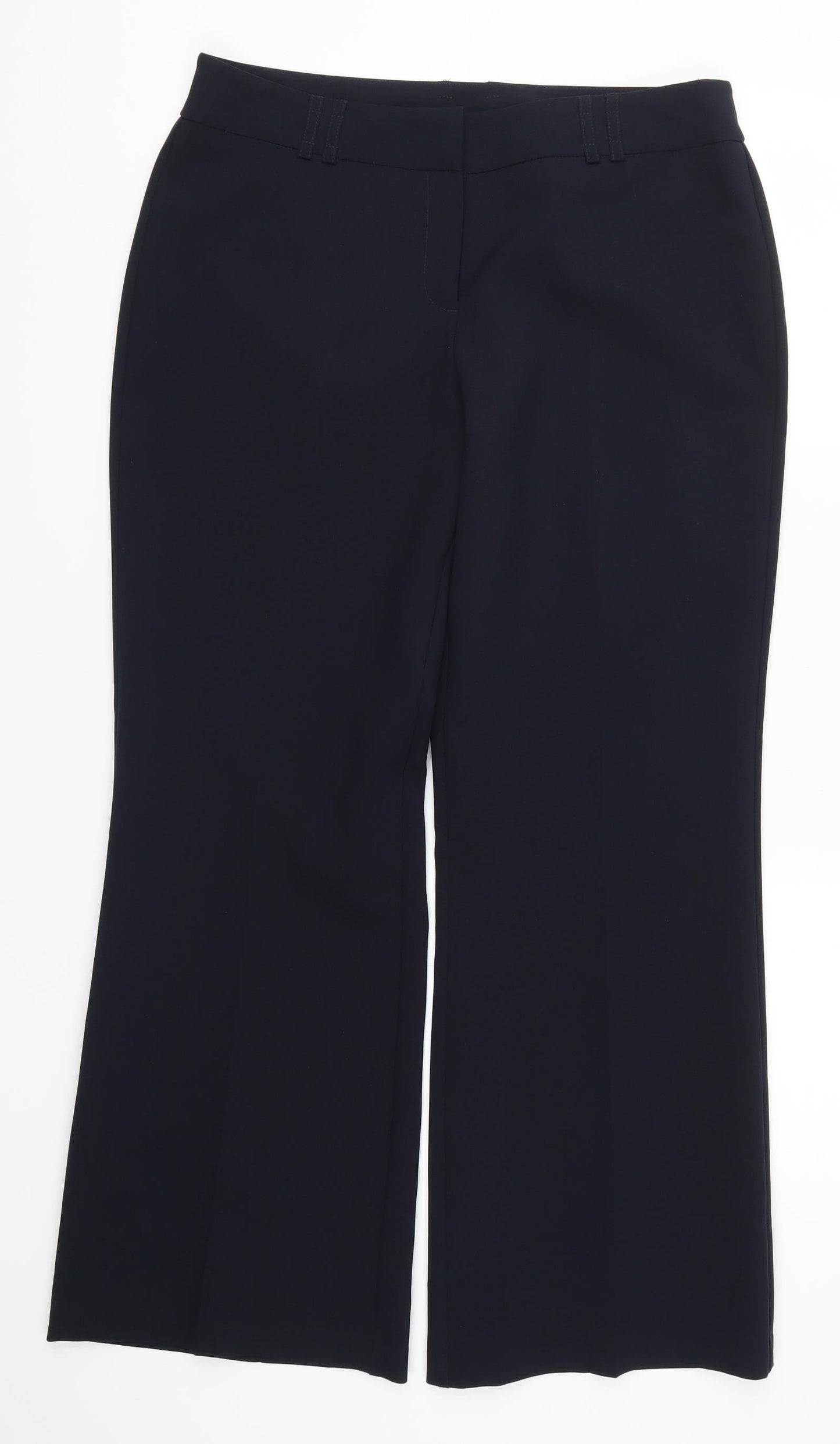 Womens UK Size 12 F&F Regular Fit  Blue Trousers