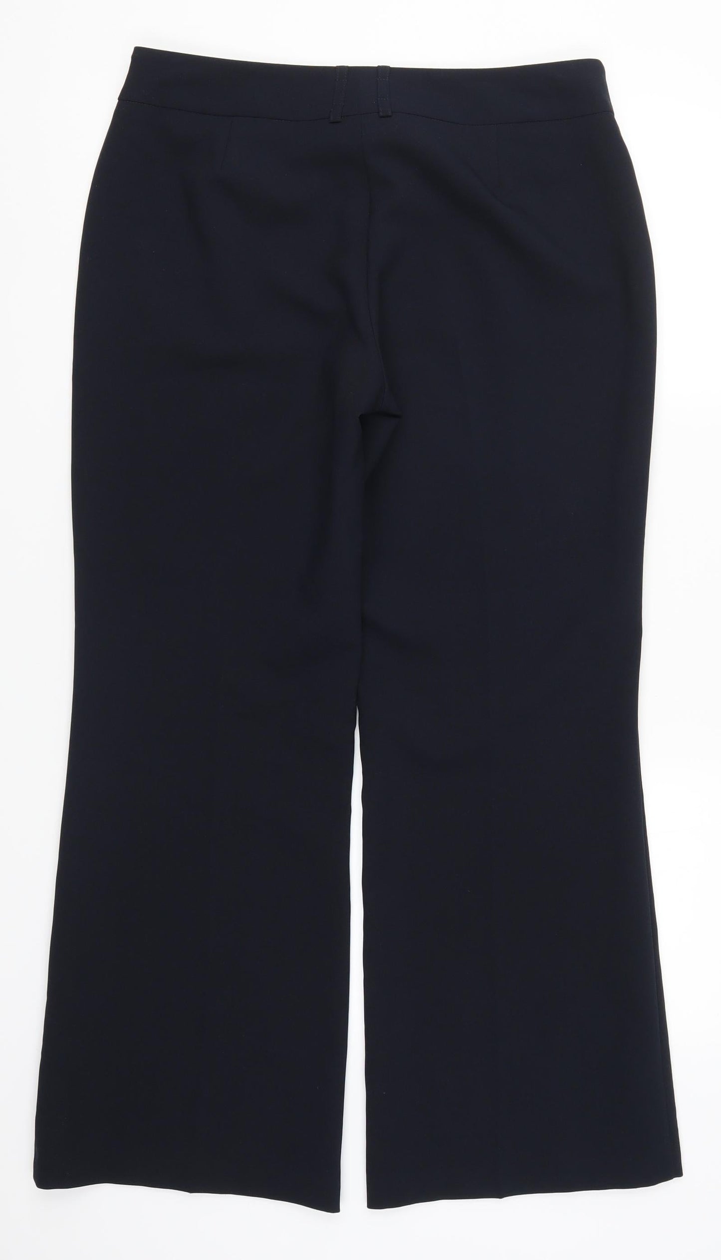 Womens UK Size 12 F&F Regular Fit  Blue Trousers