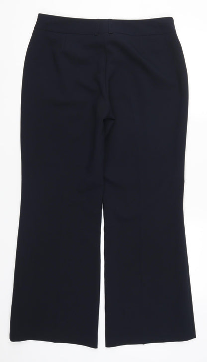 Womens UK Size 12 F&F Regular Fit  Blue Trousers