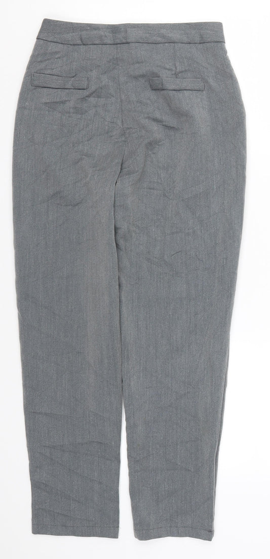 Womens UK Size S Preworn Regular Fit  Grey Trousers