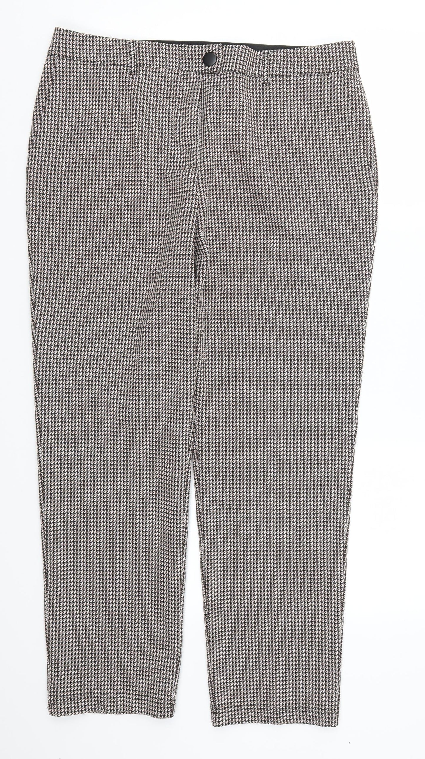Womens UK Size 14 Papaya Regular Fit  Brown Trousers