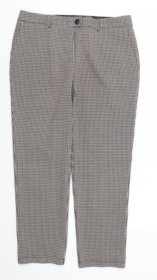Womens UK Size 14 Papaya Regular Fit  Brown Trousers