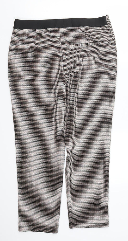 Womens UK Size 14 Papaya Regular Fit  Brown Trousers