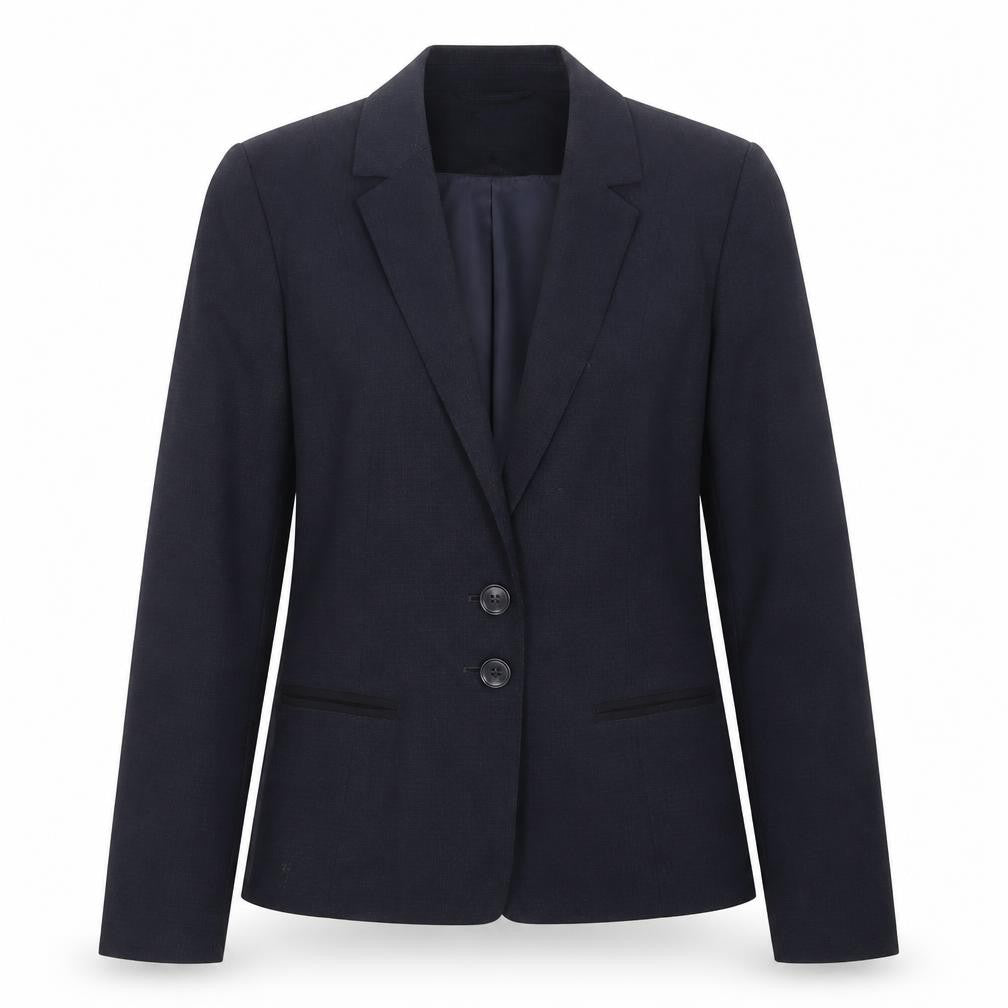 Womens UK Size 10 Papaya Regular Blue Suit Jacket