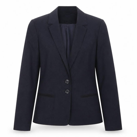 Womens UK Size 10 Papaya Regular Blue Suit Jacket