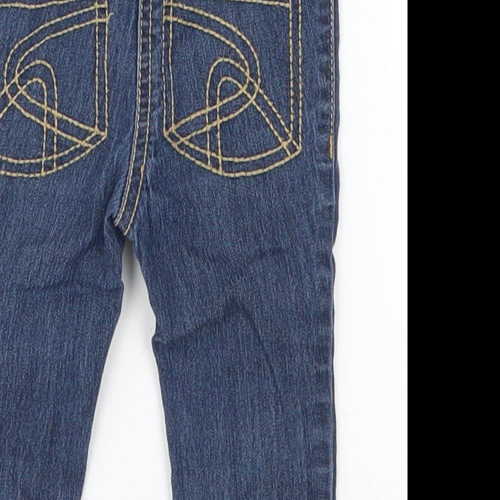 NEXT Girls Blue  Denim Capri Jeans Size 6-9 Months