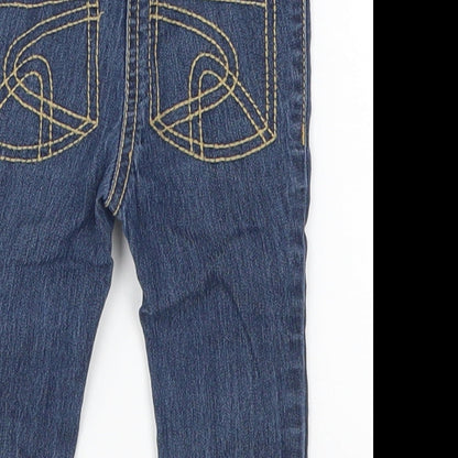 NEXT Girls Blue  Denim Capri Jeans Size 6-9 Months