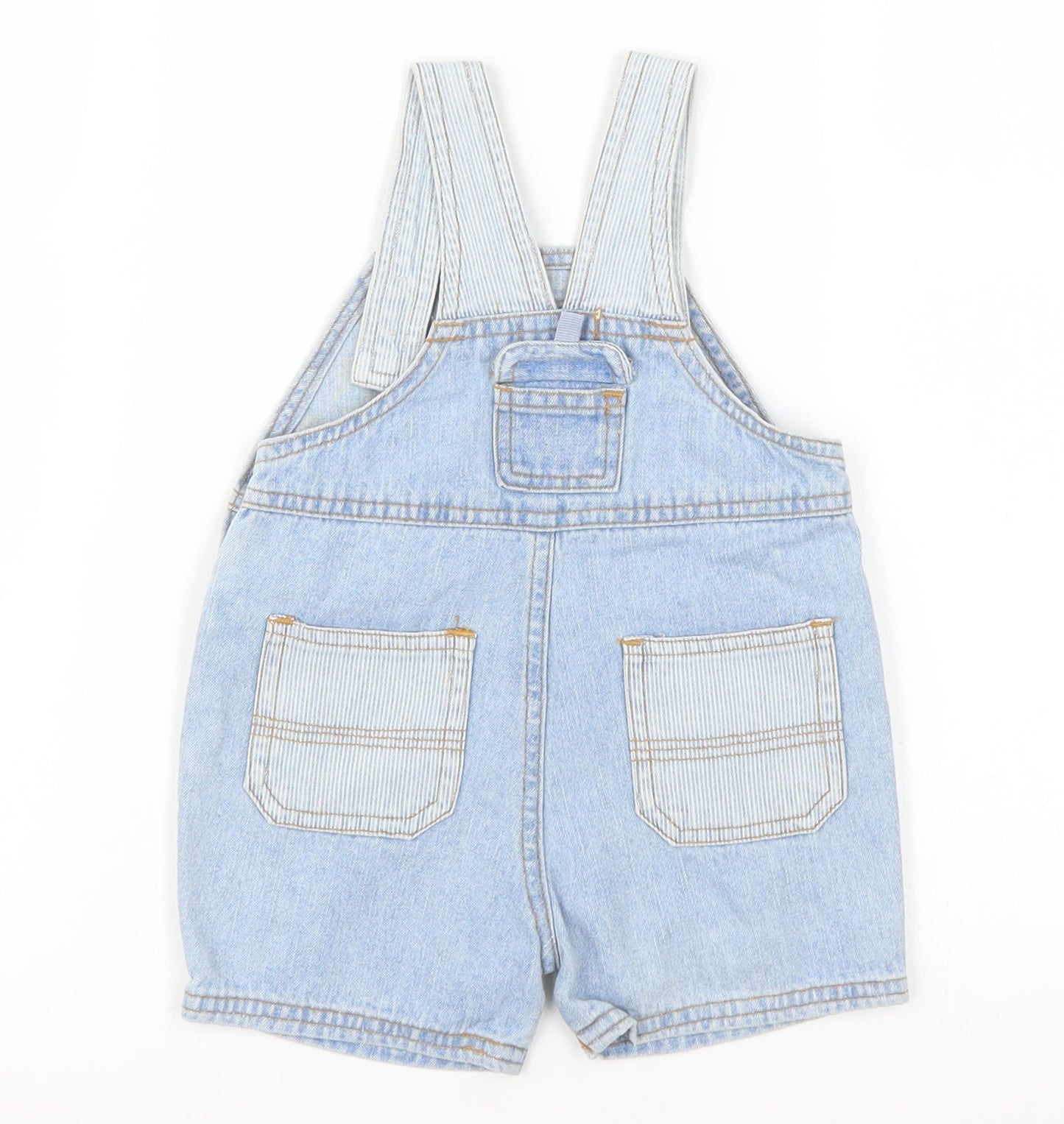 Early Days Baby Blue  Denim Dungaree One-Piece Size 6-9 Months