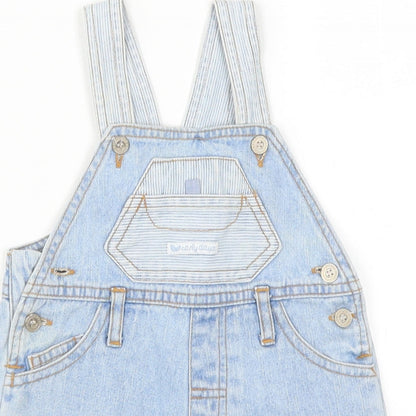 Early Days Baby Blue  Denim Dungaree One-Piece Size 6-9 Months