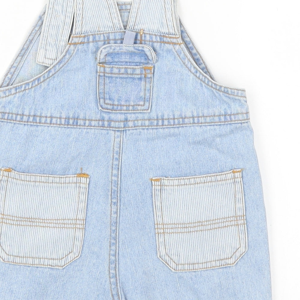 Early Days Baby Blue  Denim Dungaree One-Piece Size 6-9 Months