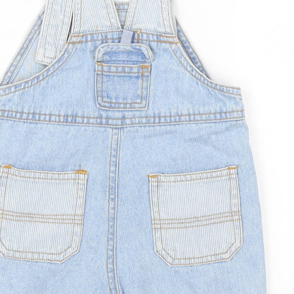 Early Days Baby Blue  Denim Dungaree One-Piece Size 6-9 Months
