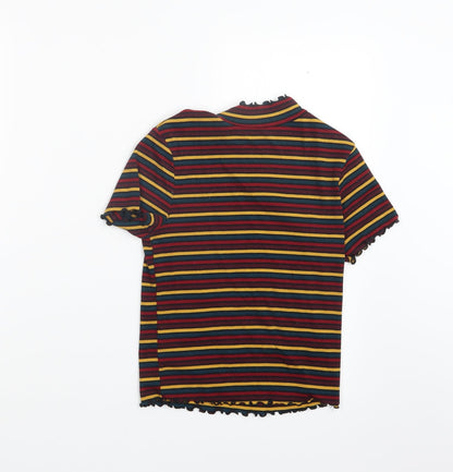 Primark Womens Red Striped  Pullover Jumper Size 6