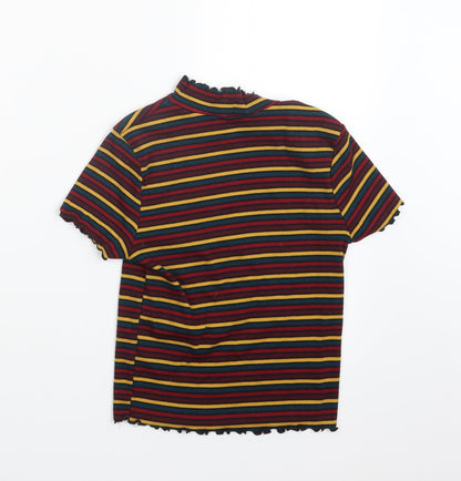 Primark Womens Red Striped  Pullover Jumper Size 6