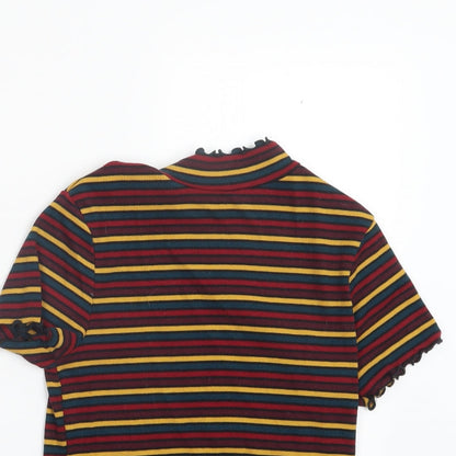 Primark Womens Red Striped  Pullover Jumper Size 6