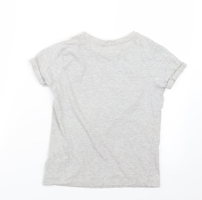 George Boys Grey   Basic T-Shirt Size 9-10 Years