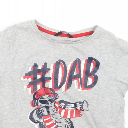 George Boys Grey   Basic T-Shirt Size 9-10 Years