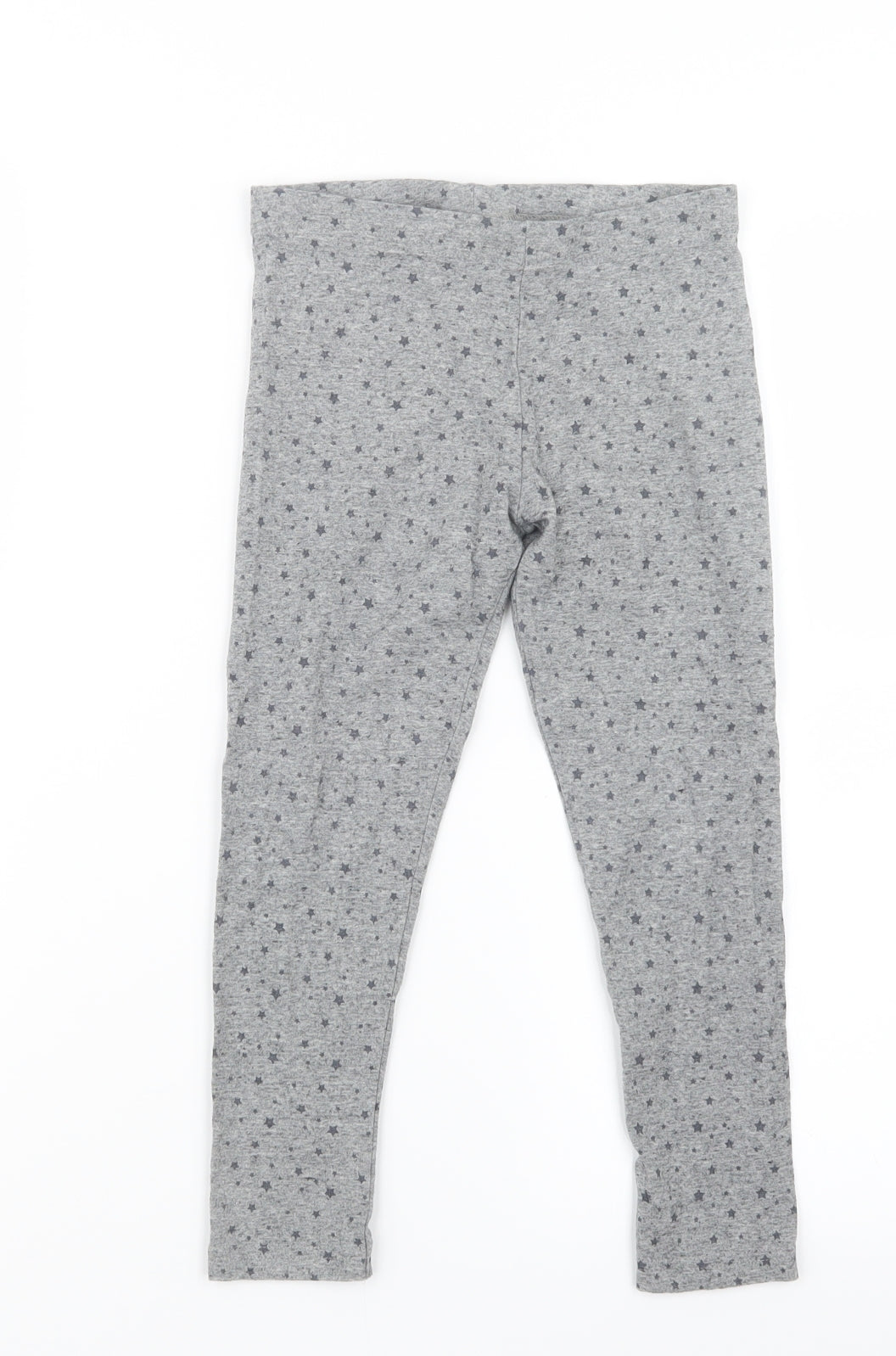 NEXT Girls Grey Geometric  Carrot Trousers Size 8 Years