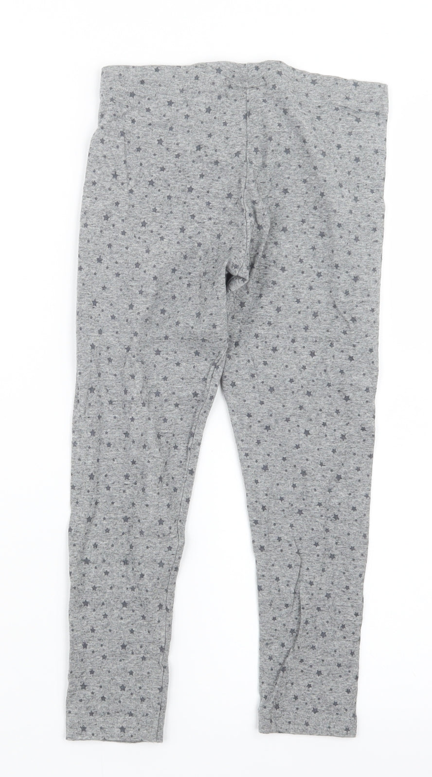 NEXT Girls Grey Geometric  Carrot Trousers Size 8 Years