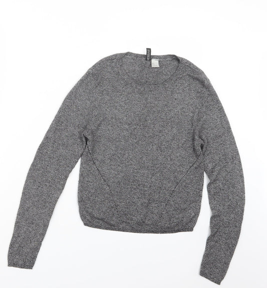 Divided by H&M Womens Grey  Knit Pullover Jumper Size L