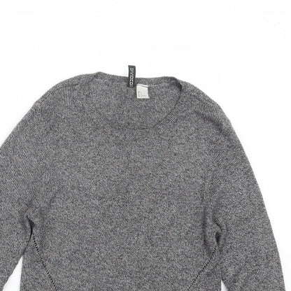 Divided by H&M Womens Grey  Knit Pullover Jumper Size L