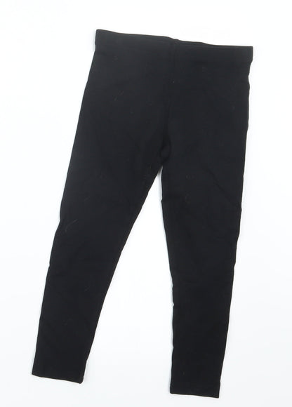 NEXT Girls Black   Capri Trousers Size 8 Years