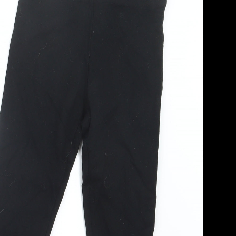 NEXT Girls Black   Capri Trousers Size 8 Years