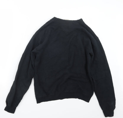 Gildan Mens Black   Pullover Jumper Size S