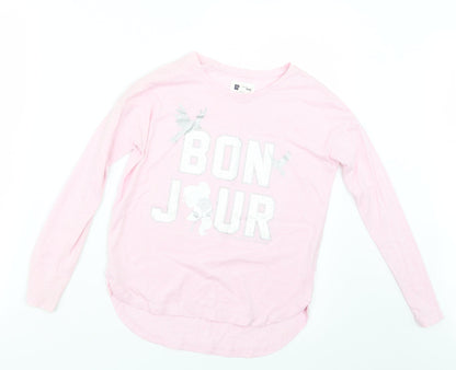 Gap Girls Pink   Basic T-Shirt Size 8 Years  - Beauty and the Beast